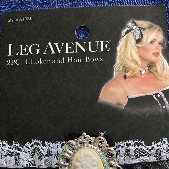 Choker & Hair Bow set - Picture 5 of 7